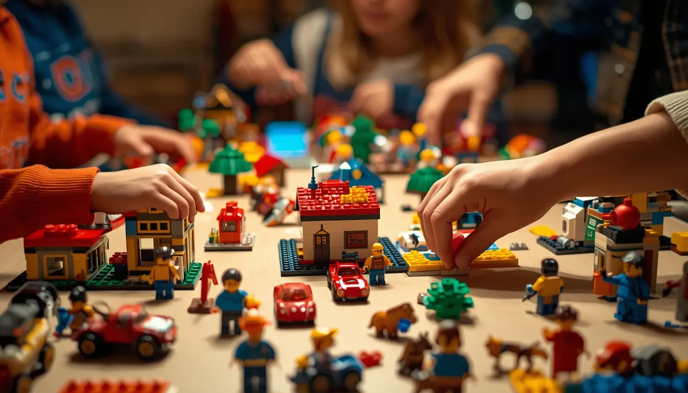 Conjuntos LEGO caixa com 300 peças para iniciantes