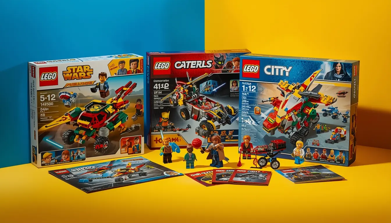 Várias caixas de LEGO para crianças a partir de 5 anos de idade