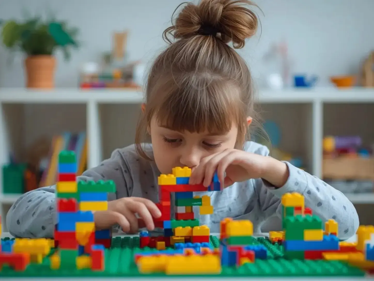 Desenvolvimento cognitivo é estimulado com blocos de montar LEGO
