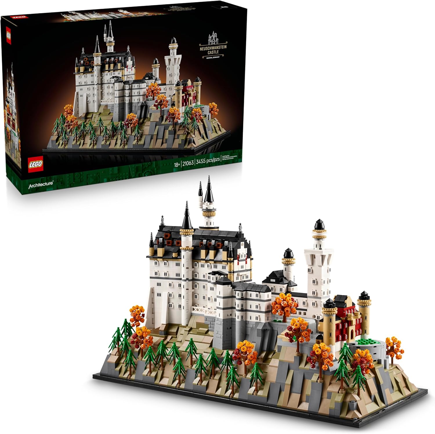 LEGO Architecture: Castelo de Neuschwanstein, 3455 peças