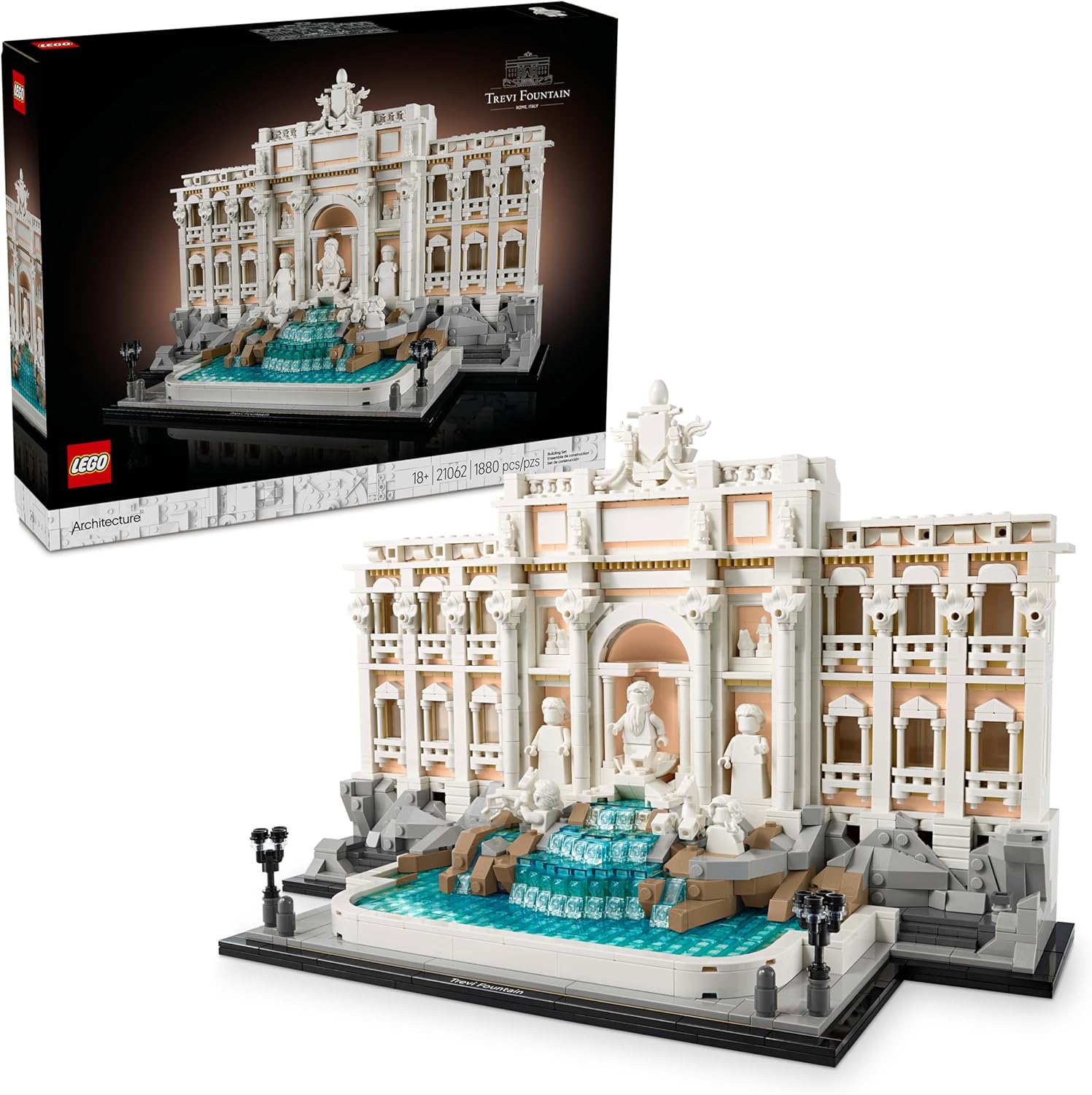 LEGO Architecture: Fontana di Trevi, 1880 peças