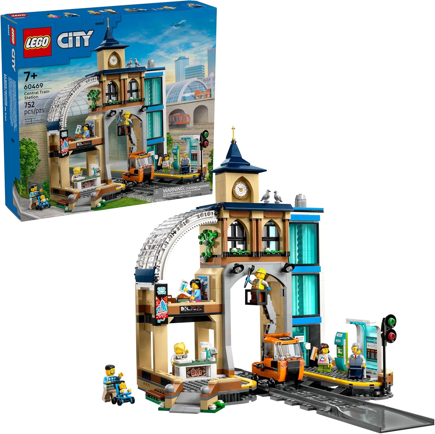 LEGO City Construção: Estação de Trem Central, 752 peças