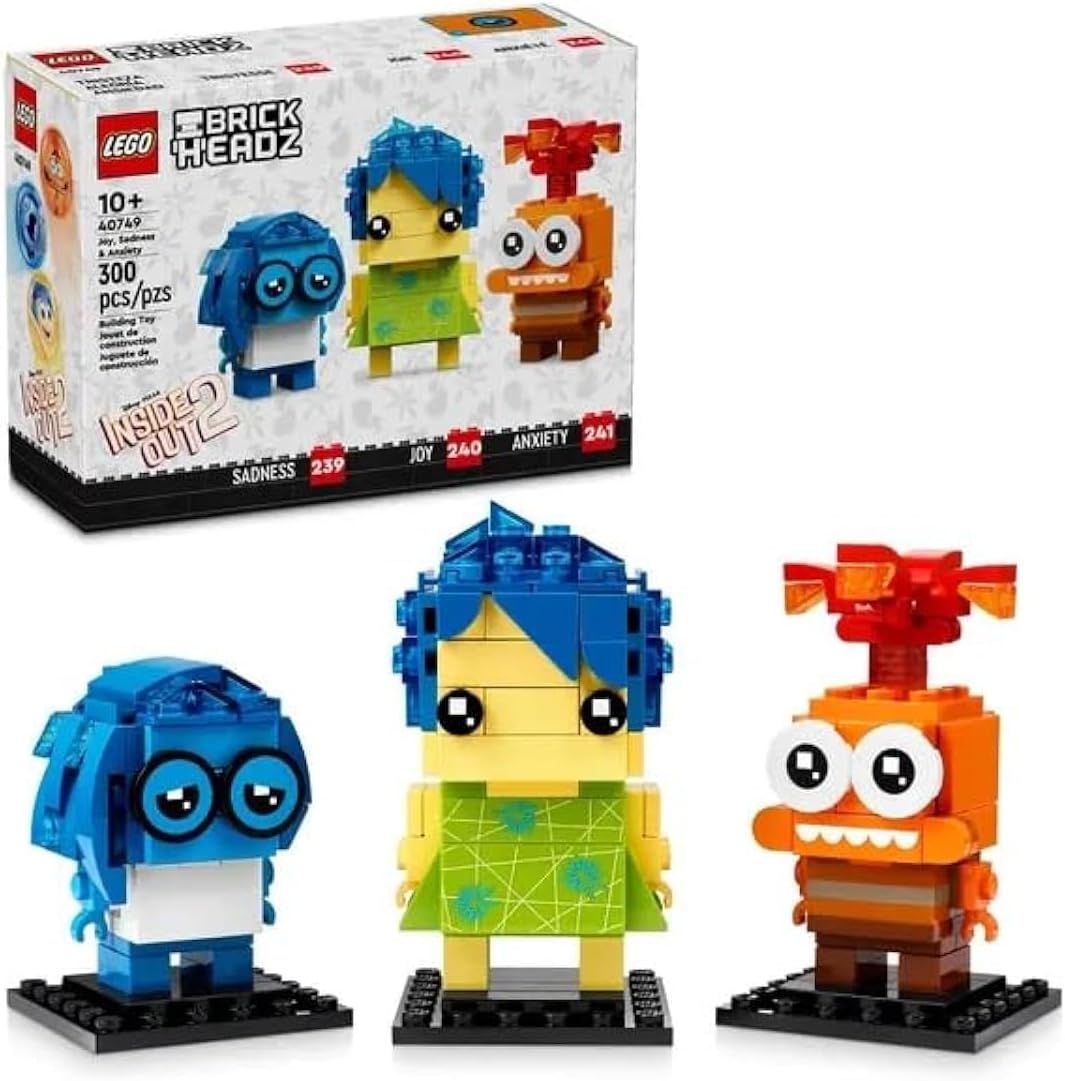 LEGO Disney Brickheadz: Sadness & Anxiety Building, 300 peças