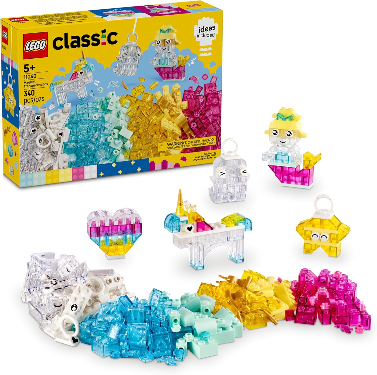 LEGO Classic: Caixa Transparente Mágica, 340 peças