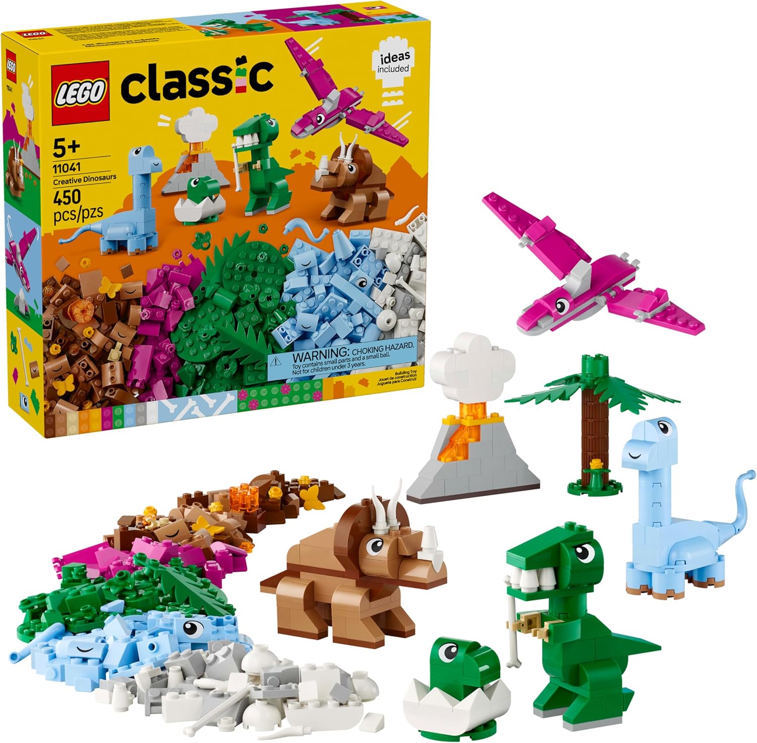 LEGO Classic: Dinossauros Criativos, 450 peças