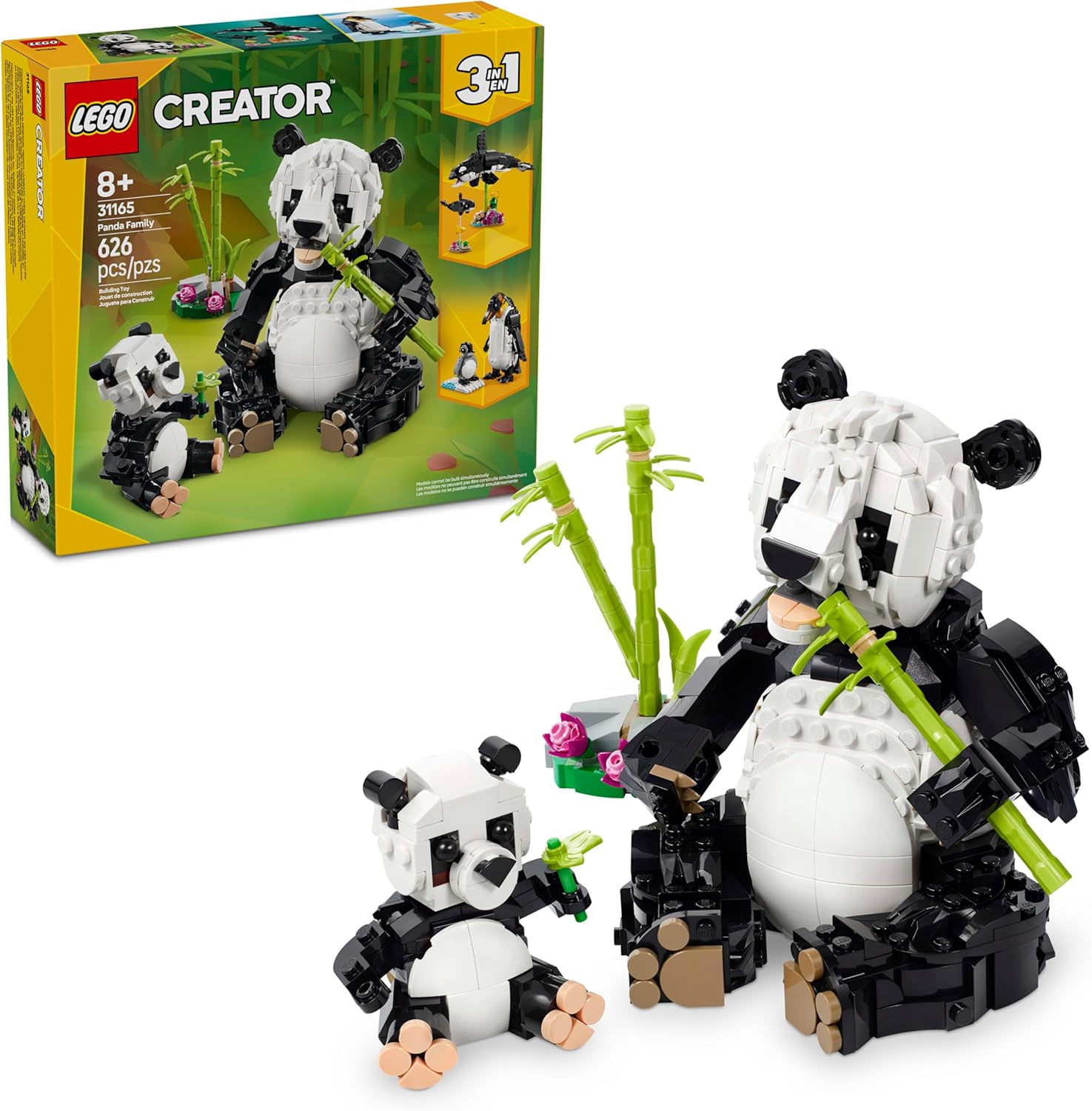 LEGO Creator 3em1: Família de Pandas, 626 peças