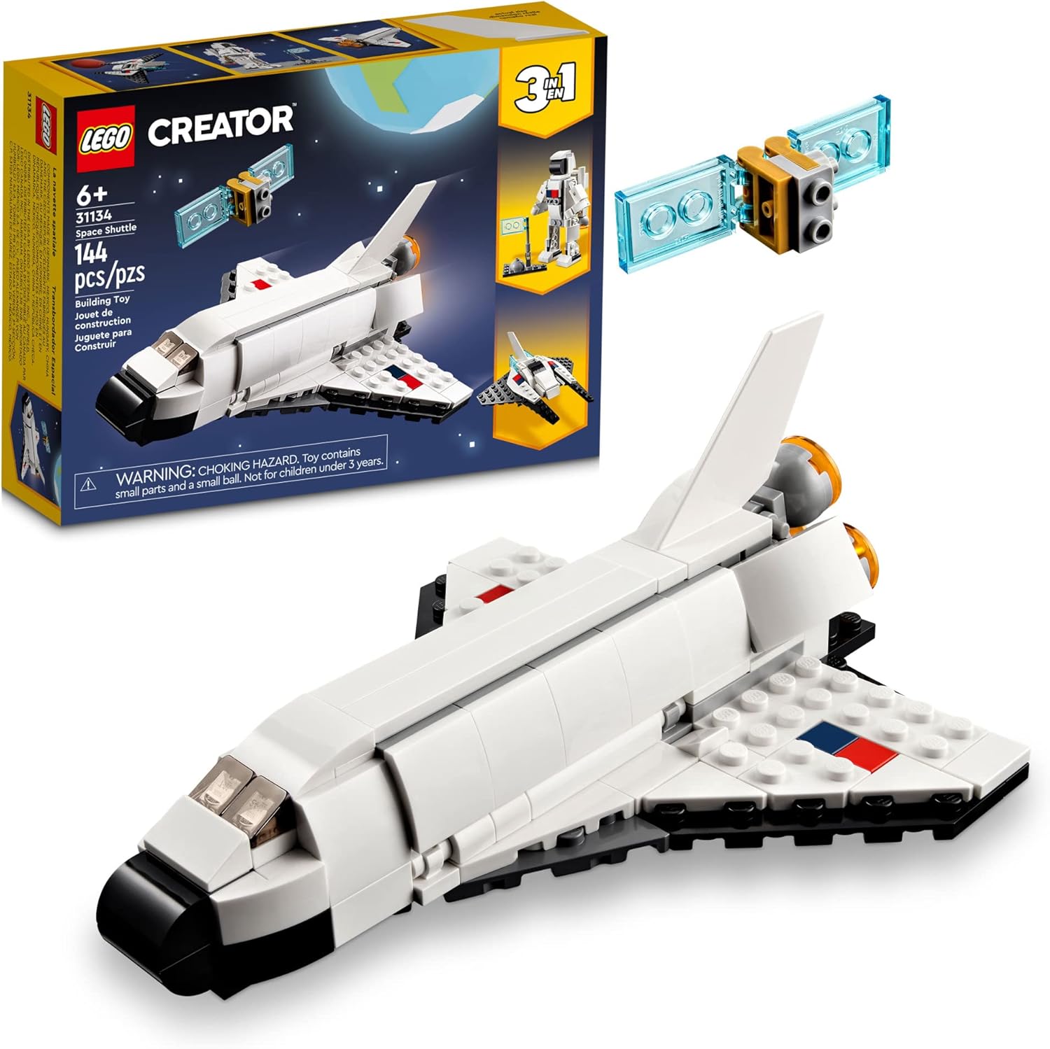 LEGO® Creator - Ônibus Espacial , 144 peças, Conjunto 31134