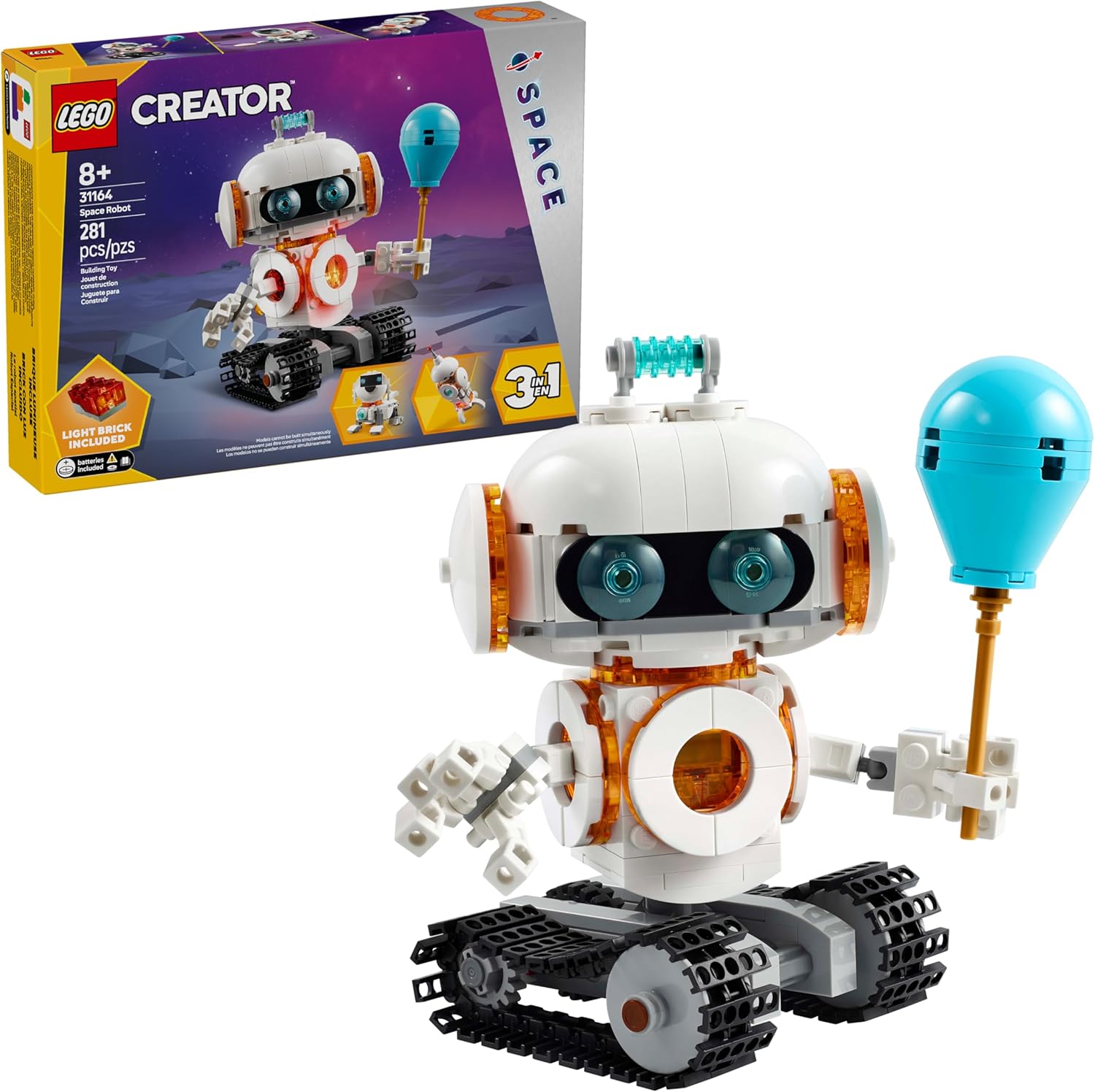 LEGO Creator 3em1: Robô Espacial, 281 peças