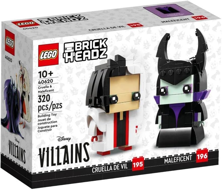 LEGO Disney BrickHeadz: Cruella De Vil e Maleficent, 320 peças