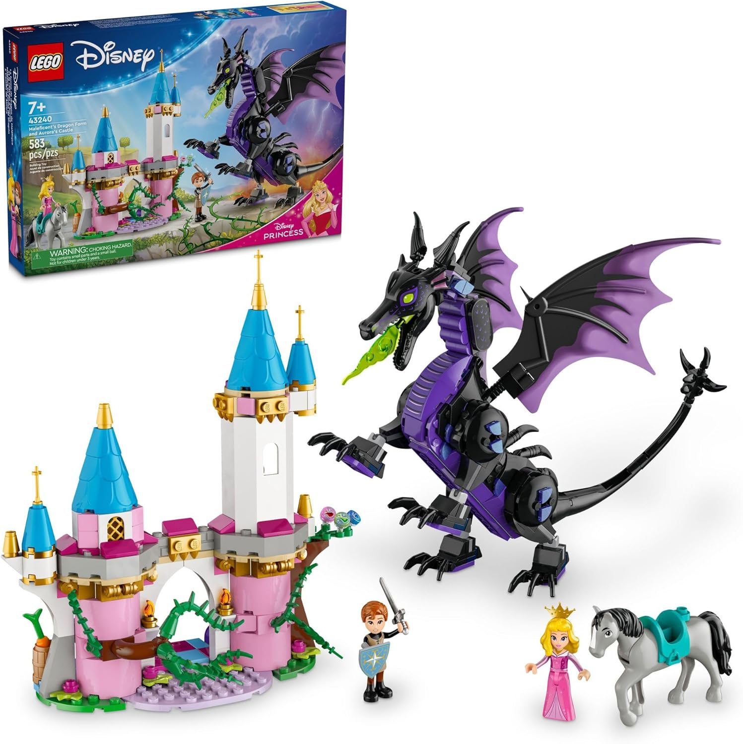 LEGO Disney Princess: Forma de Dragão da Malévola, 583 peças