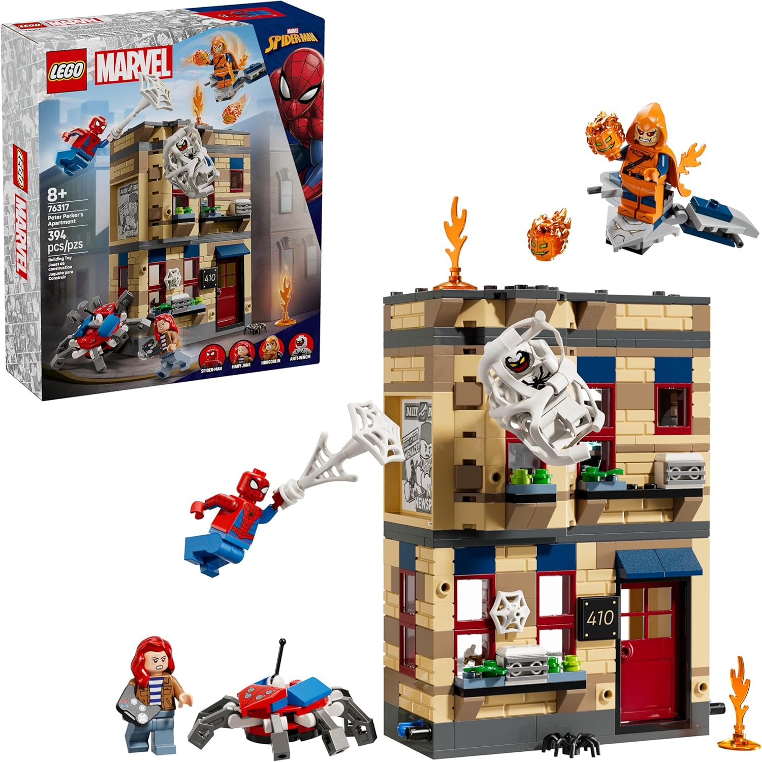LEGO Homem-Aranha: Apartamento do Peter Parker, 394 peças