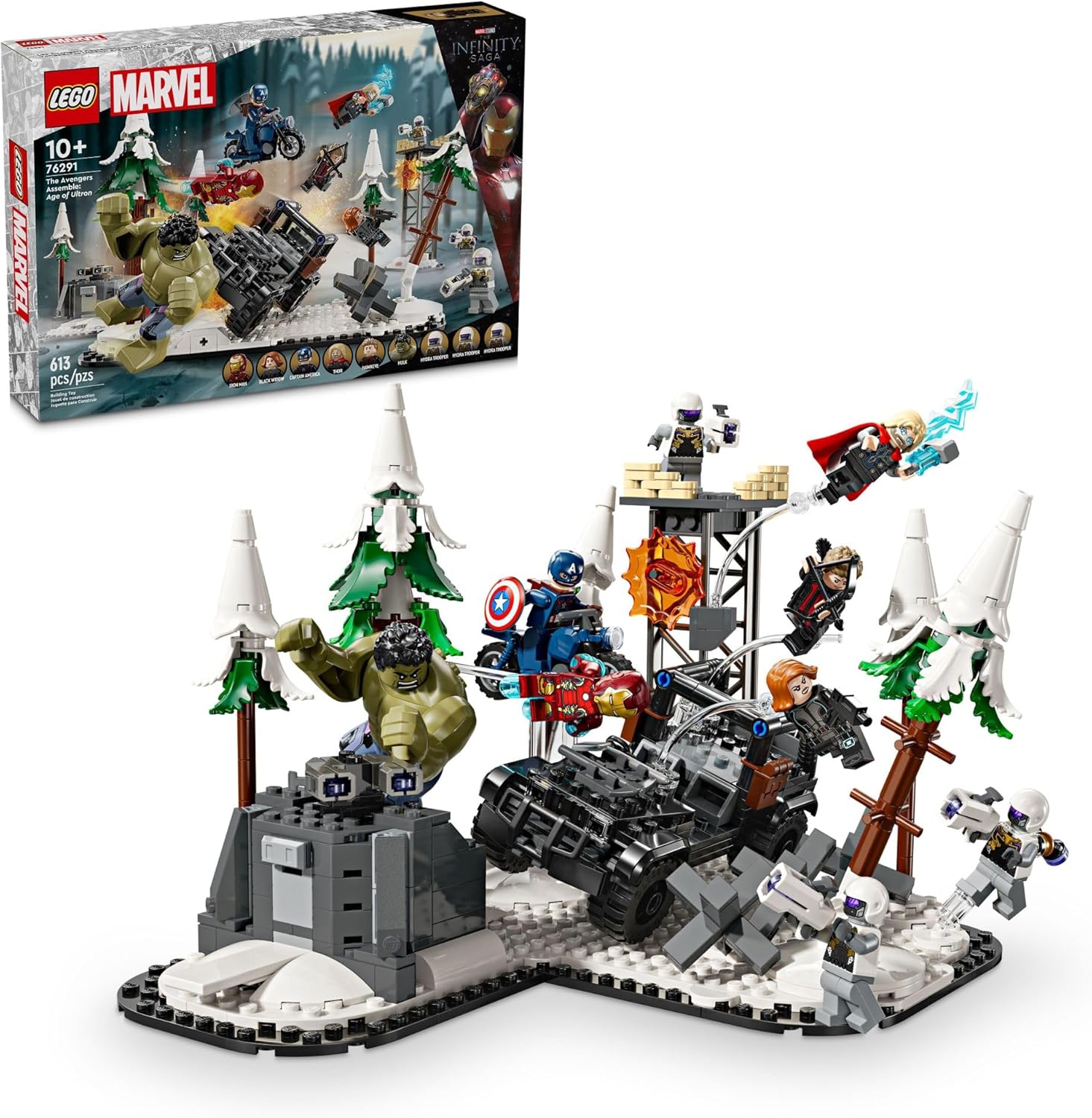 LEGO Vingadores: Era de Ultron, 613 peças