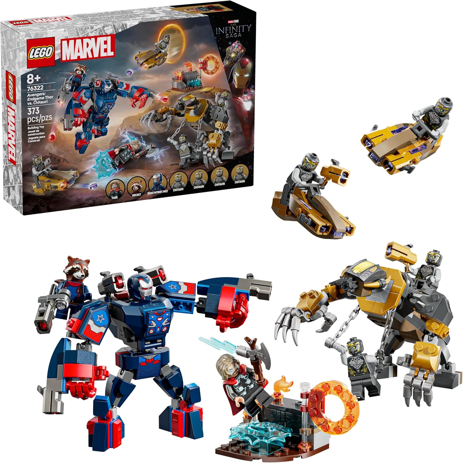 LEGO Vingadores: Ultimato Thor vs. Chitauri, 373 peças