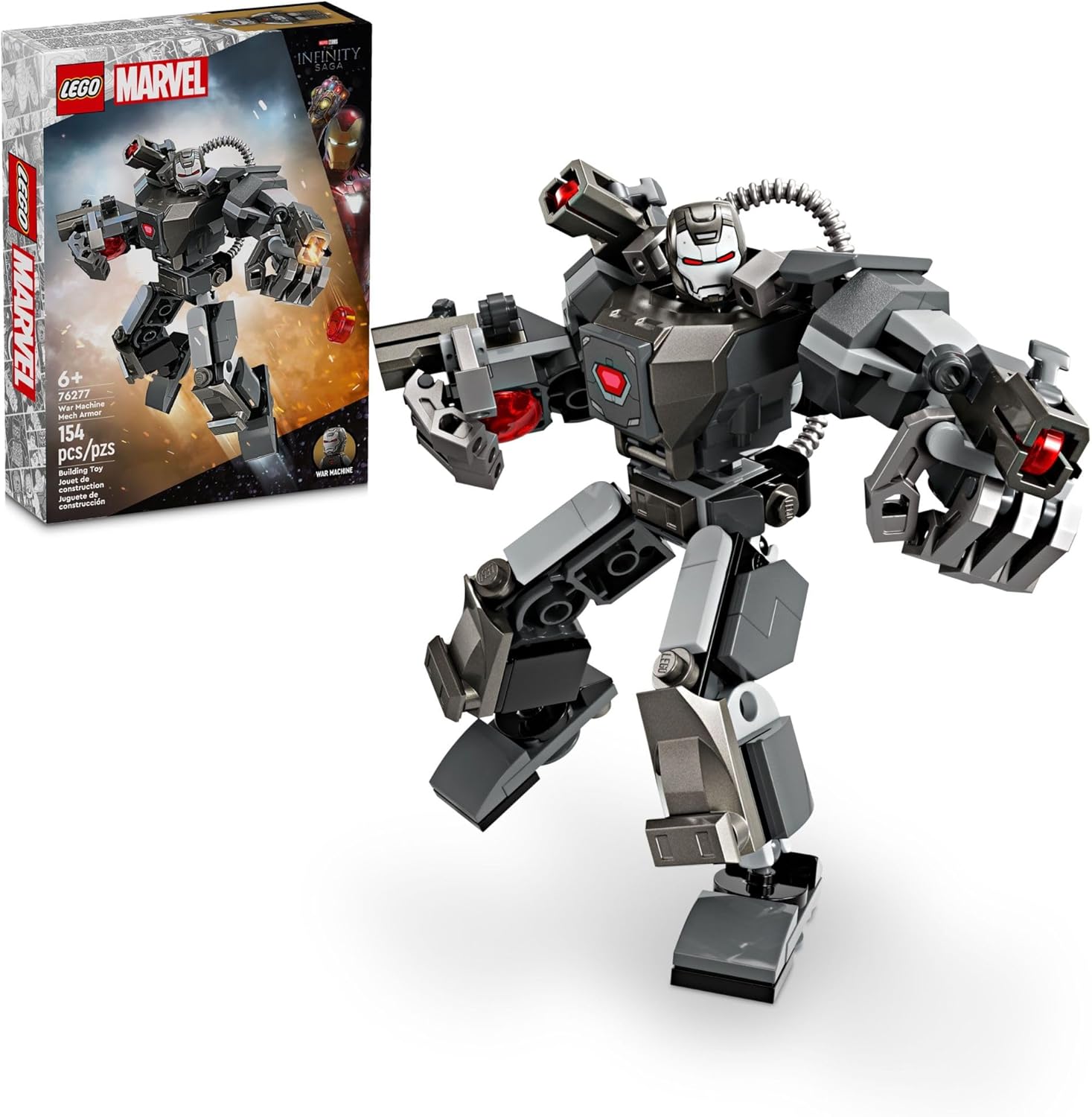 LEGO Vingadores Armadura Mech de War , 154 peças