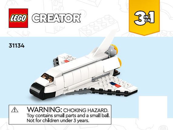 LEGO® Creator 3em1 - Ônibus Espacial