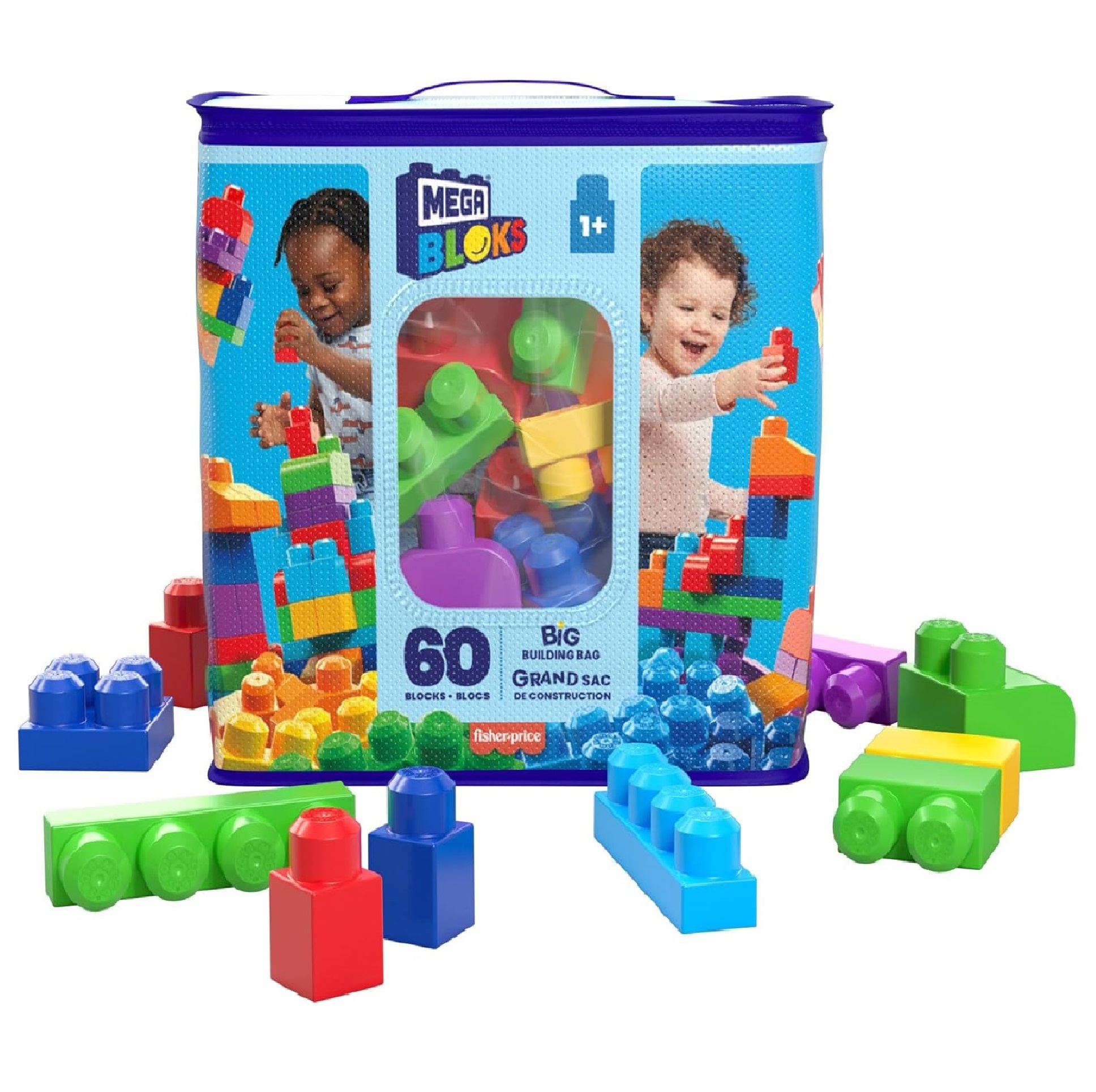 >Fisher-price Mega Bloks Jogo com 60 peças 