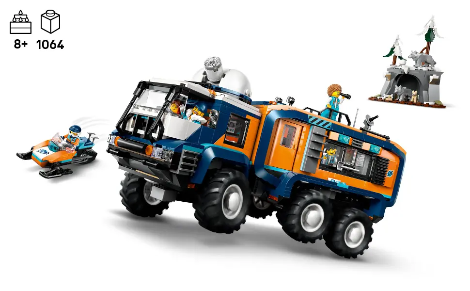 LEGO City Exploration Caminhão de Laboratório Científico dos Exploradores do Ártico 60471 montagem