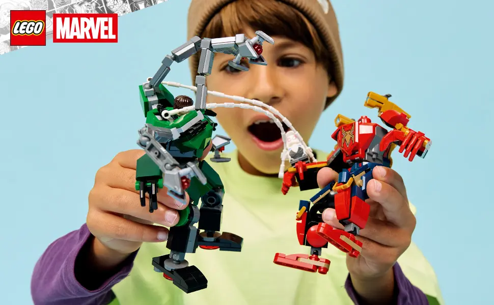 LEGO Marvel Batalha de Robôs Homem-Aranha vs Doc Ock 76338