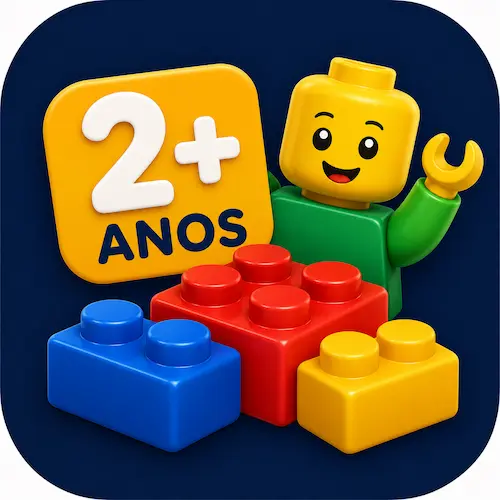 Blocos de montar LEGO para desenvolvimento infantil de crianças de 2 anos