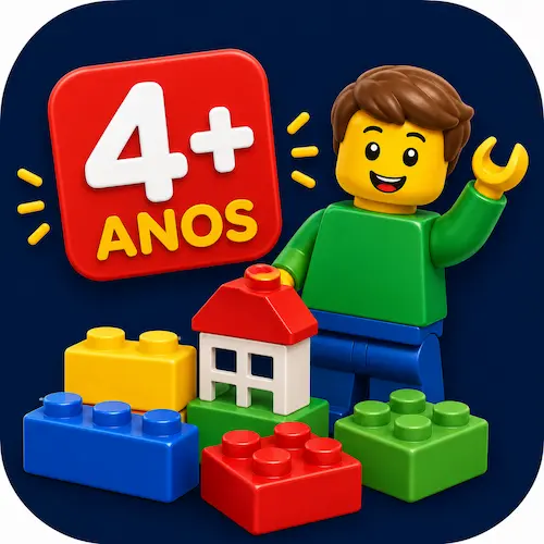 Blocos de montar LEGO para desenvolvimento infantil de crianças de 4 anos